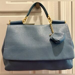 DOLCE & GABBANA Sicily Two Way Top Handle Shoulder Bag W/Pouch Strap & dust bag